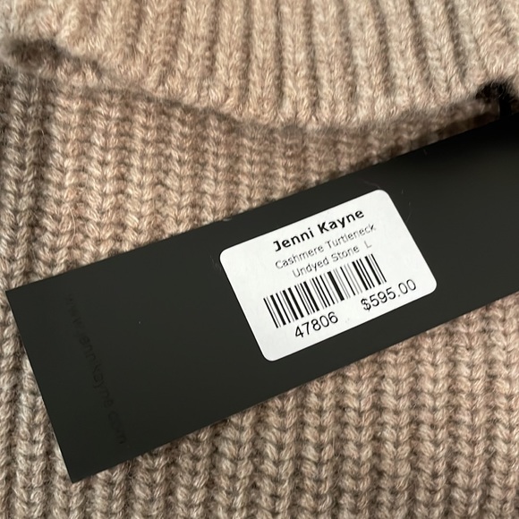 NWOT Jenni Kayne Cashmere Turtleneck Sweater - Picture 5 of 6
